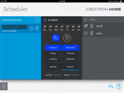 Crestron Home Setup App .
